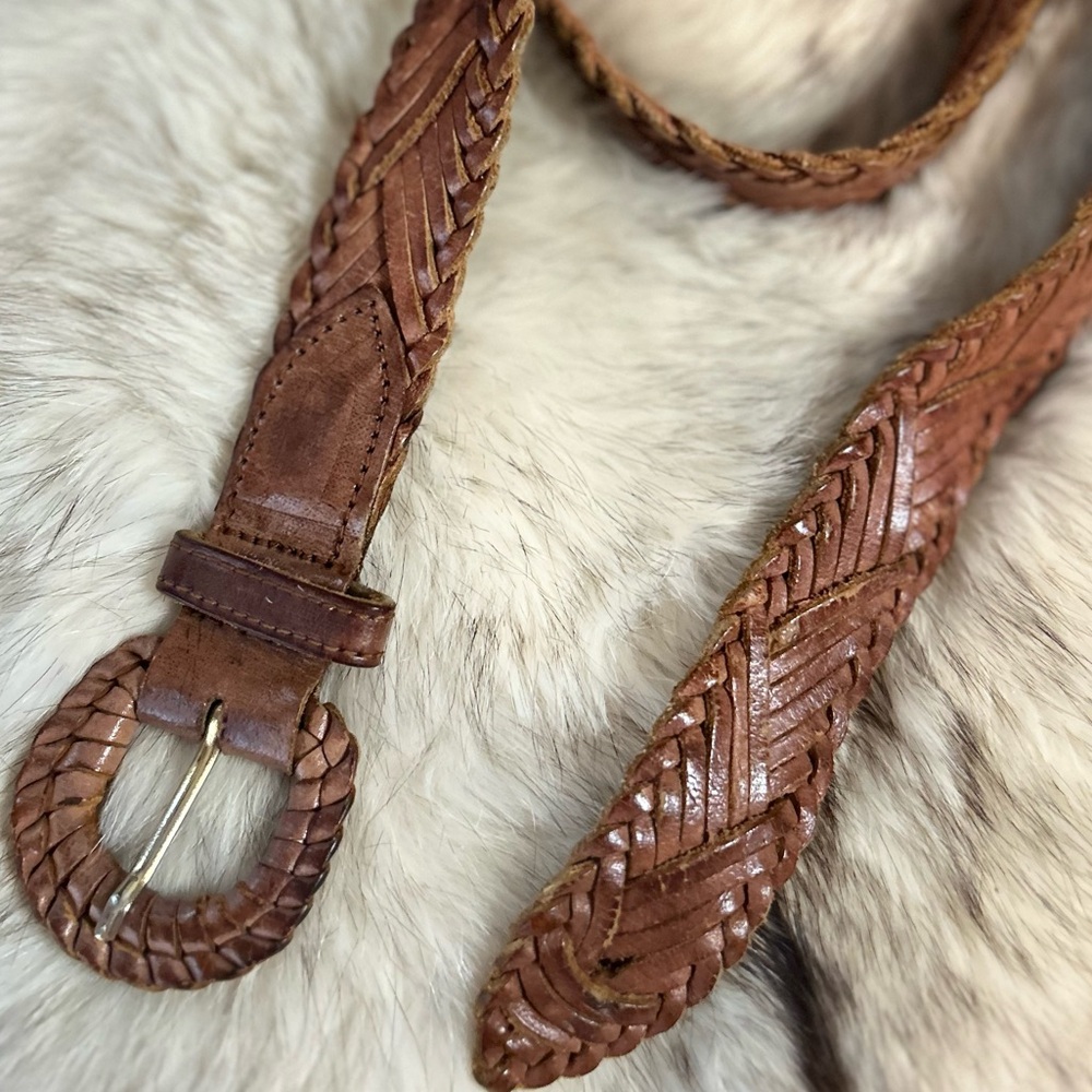 Braided leather belt - Picture 12 of 12